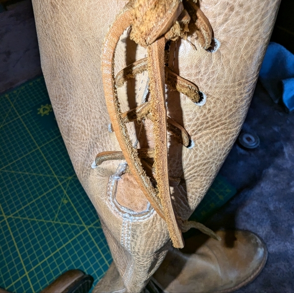 Beautiful Bed Stu boho boots wide calf, size 10, tan - Picture 5 of 7